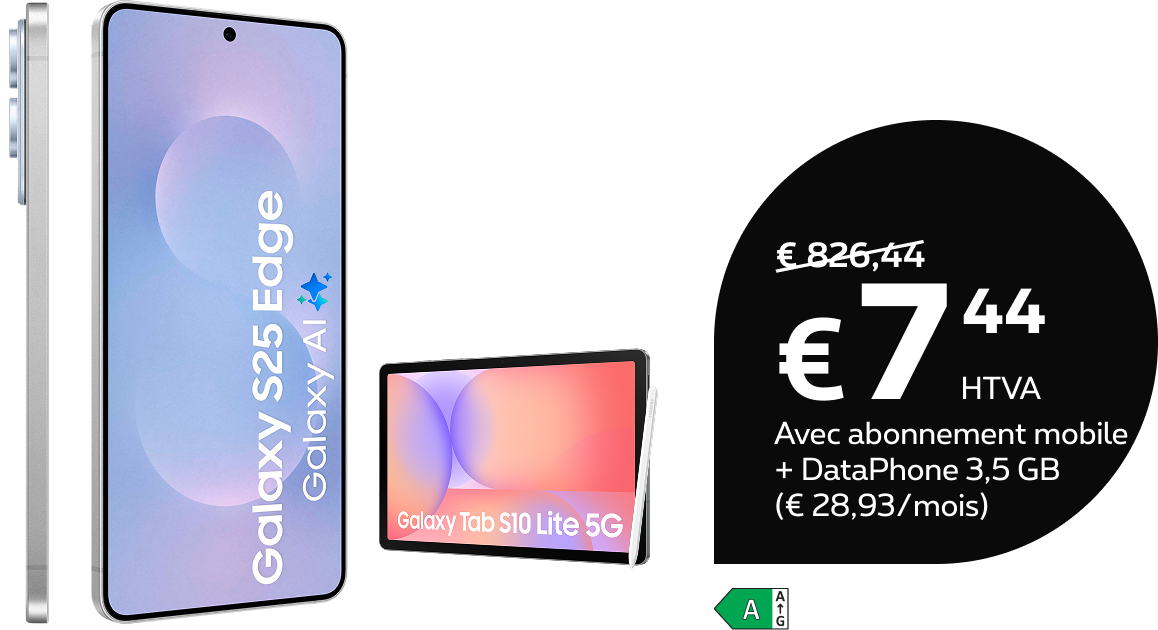 Samsung Galaxy S25 Edge with  Galaxy Tab S10 Lite 5G